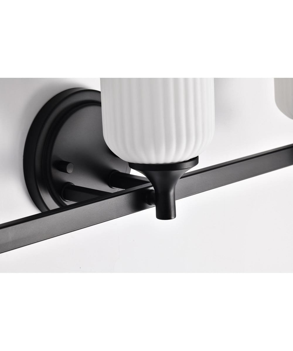 Solara 3-Light Vanity & Wall Matte Black
