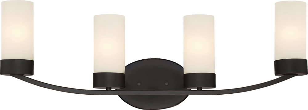 29"W Denver 4-Light Vanity & Wall Mahogany Bronze