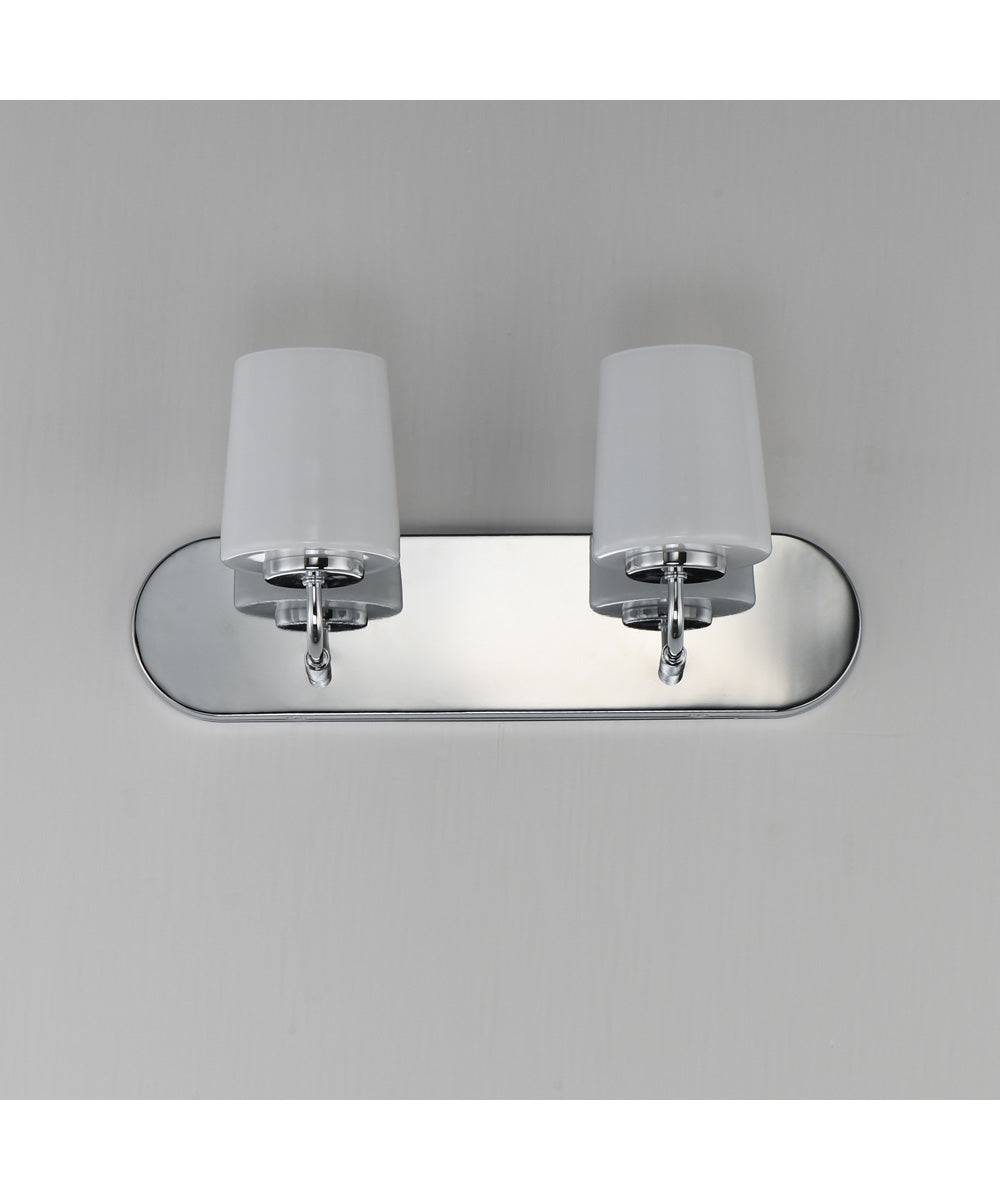 Durham 2-Light Strip Bath Vanity Polished Chrome