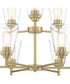 Westin 9 Light Chandelier Brushed Gold