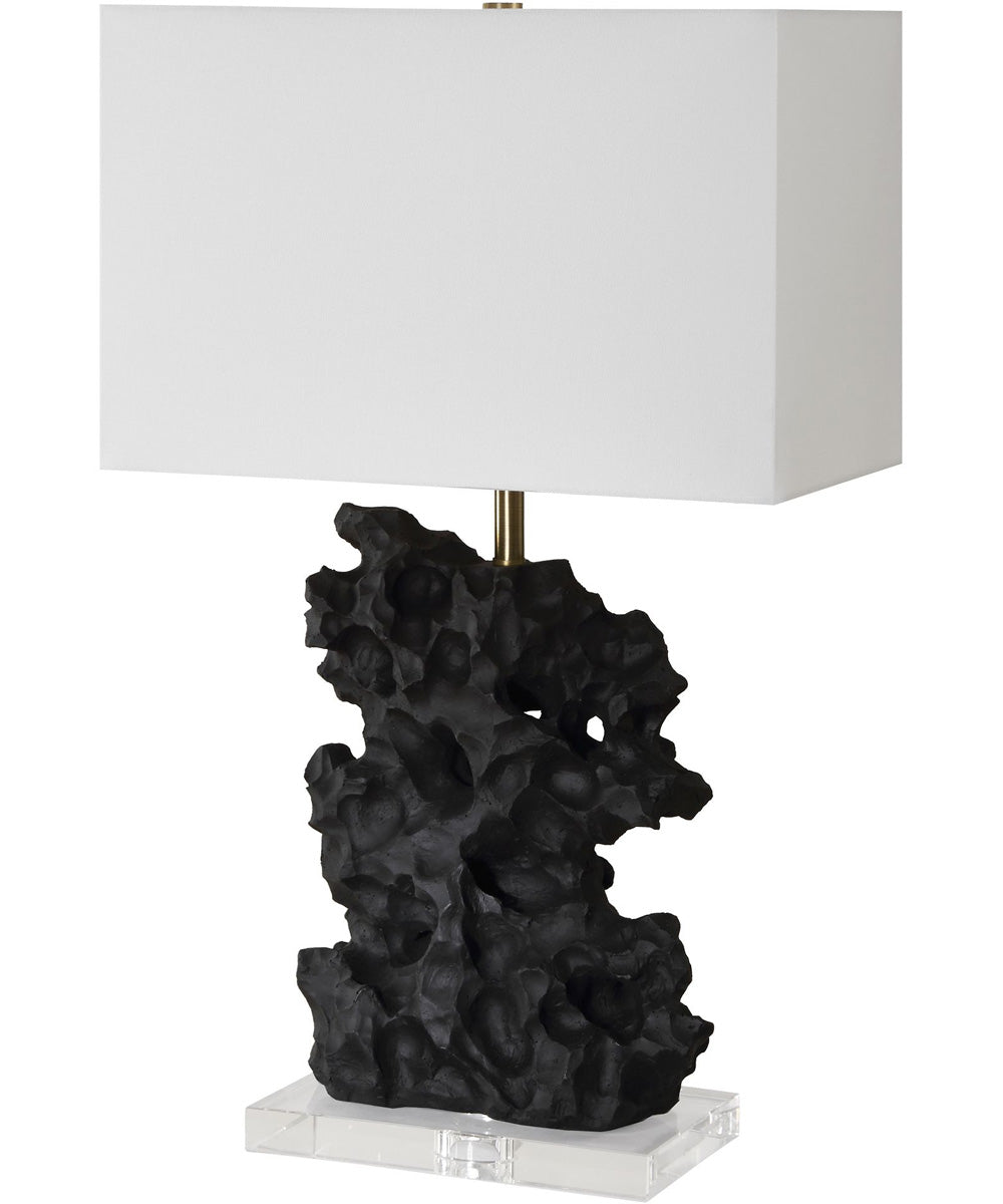 Basalt Black Stone Table Lamp