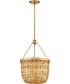 Sanibel 3-Light Large Convertible Pendant in Lacquered Brass