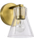 Gianna 1-Light Vanity & Wall Vintage Brass