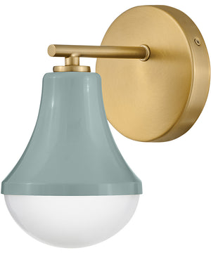 Haddie 1-Light Small Single Light Vanity in Seafoam