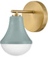Haddie 1-Light Small Single Light Vanity in Seafoam