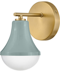 Haddie 1-Light Small Single Light Vanity in Seafoam