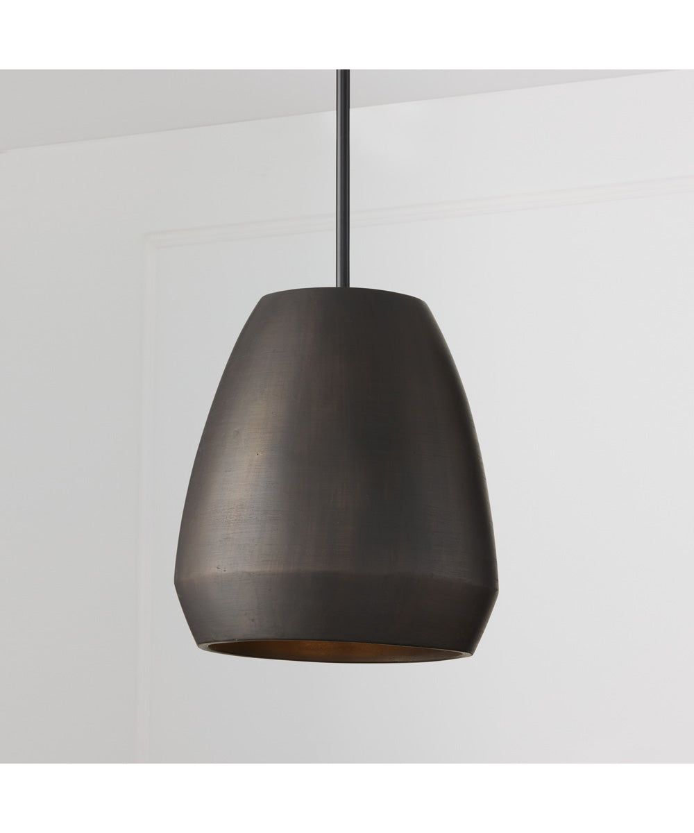 Della 1-Light Pendant Terracotta Umber