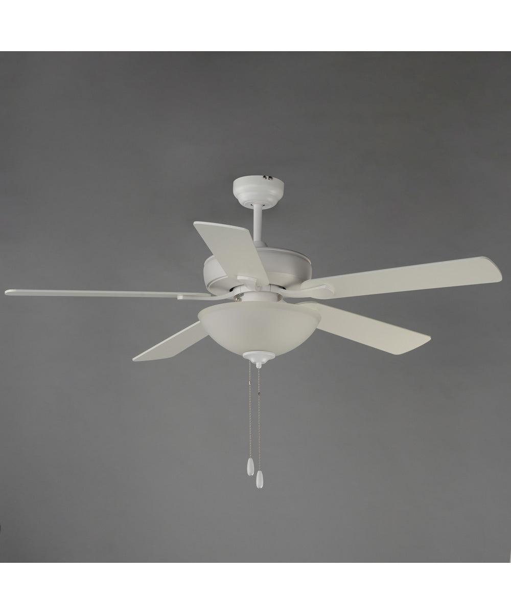 Super-Max 52 inch Ceiling Fan with 2-Light Kit Matte White