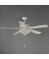 Super-Max 52 inch Ceiling Fan with 2-Light Kit Matte White