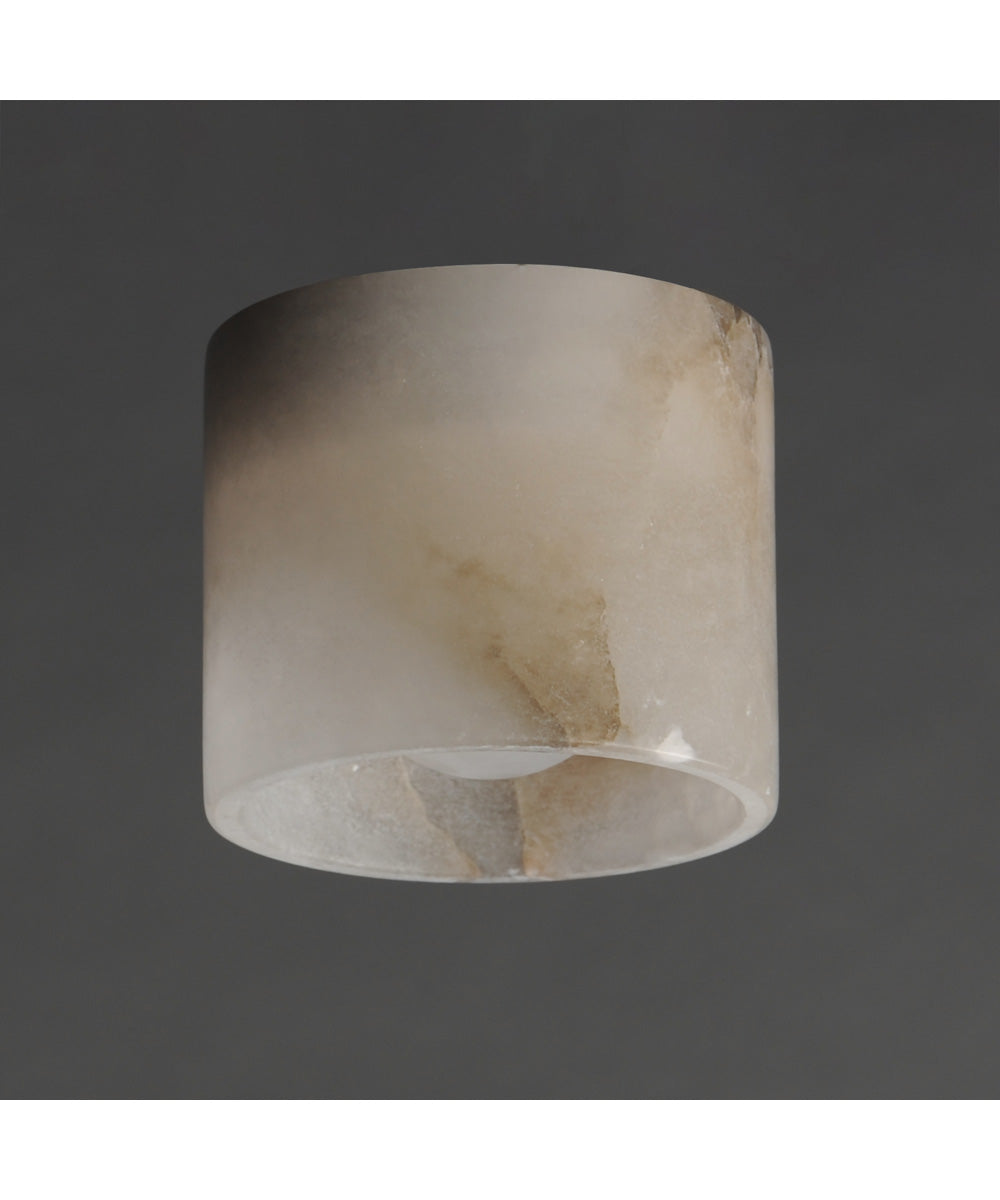 Cava LED Surface Mount White Alabaster
