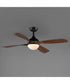 Bola 52 inch Indoor Fan w LED Light Kit Walnut / Black