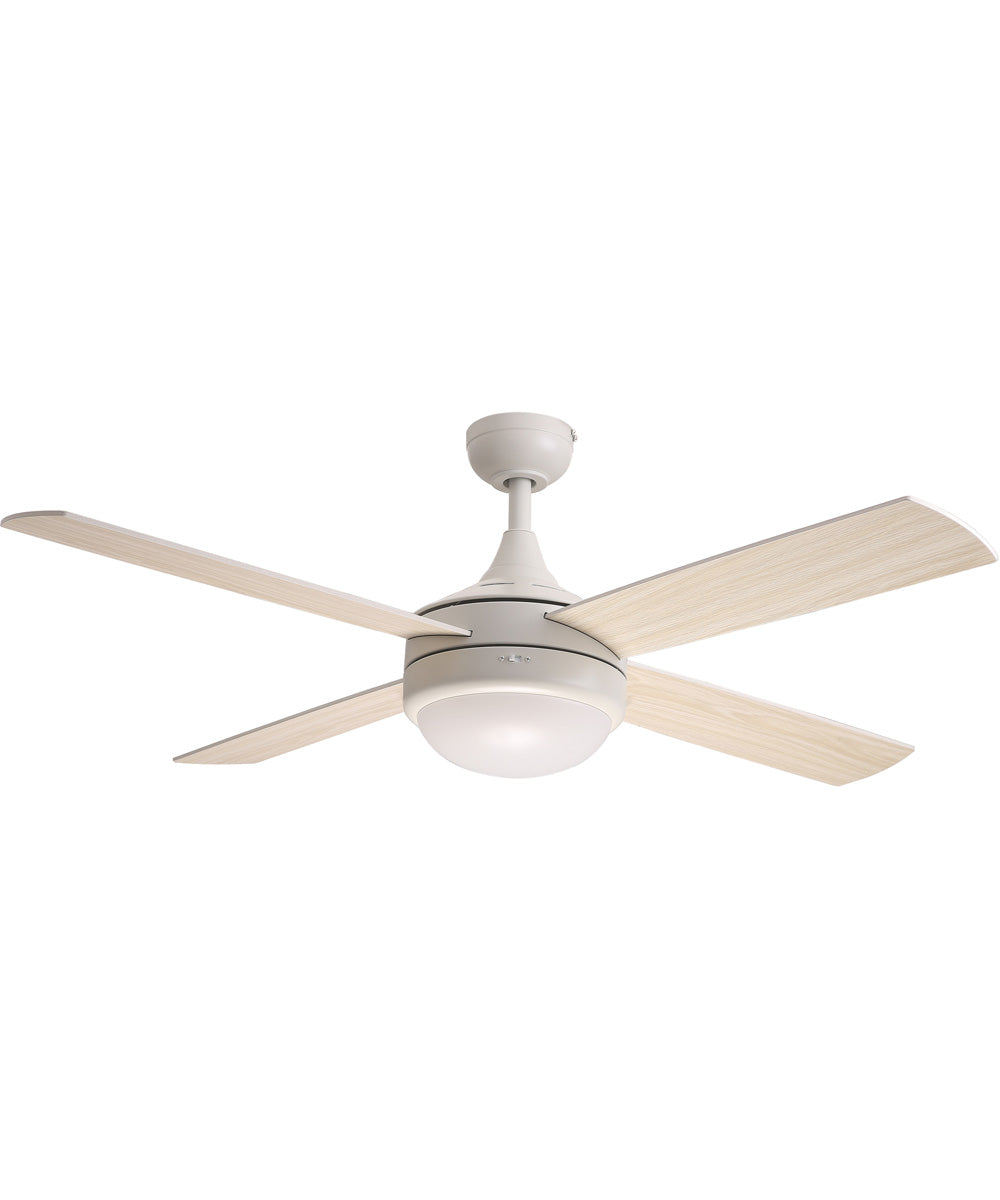 Quattro 52 inch 4-Blade Fan w LED Matte White