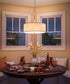 Margot 22"W 3-Light Brushed Steel Finish with Silver Metallic Drum Shade Pendant Light by KenroyHome