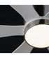 Petals 60 inch 6-Blade Fan w LED Satin Nickel