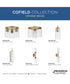 Cofield 12 in. 3-Light Flush Mount P350237 Vintage Brass