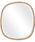 34x34" Wall Mirror in Natural Rattan