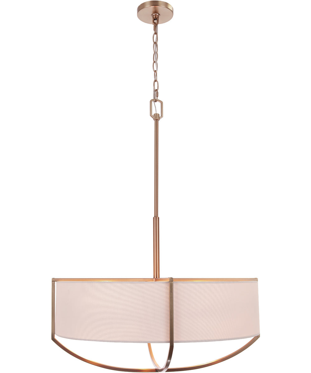 Banks 6-Light Lighting Satin Brass