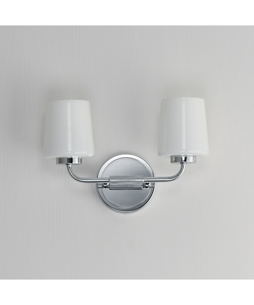 Durham 2-Light Sconce Polished Chrome