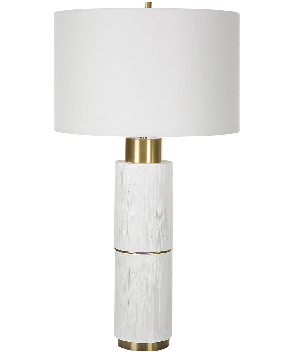 Ruse Whitewashed Table Lamp