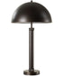 Metal Table Lamp with Metal Dome Shade