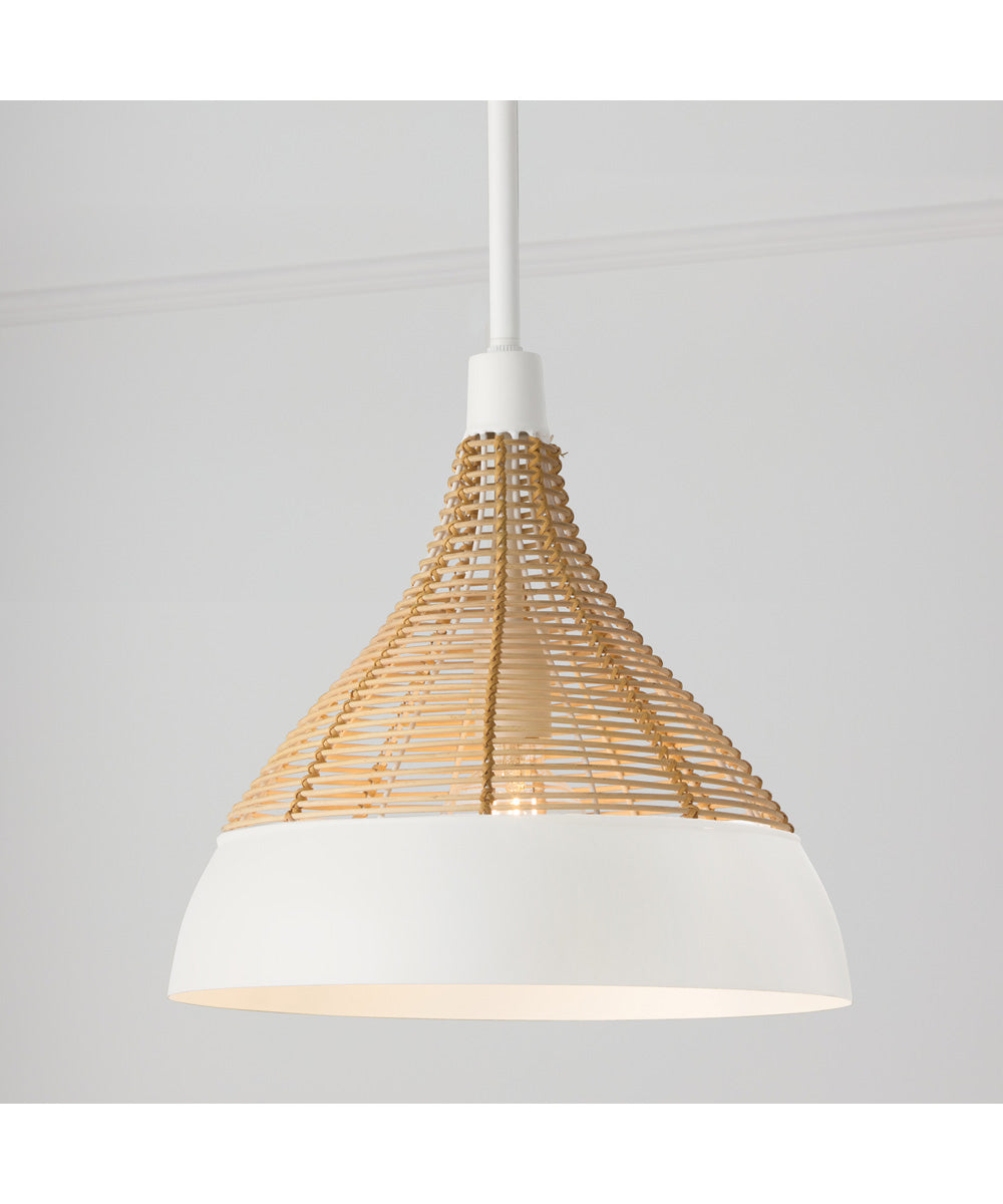 Kali 1-Light Pendant Matte White