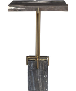 Rowman Petrified Wood Accent Table