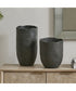 Komorebi Indoor-Outdoor Black Vases Set of 2
