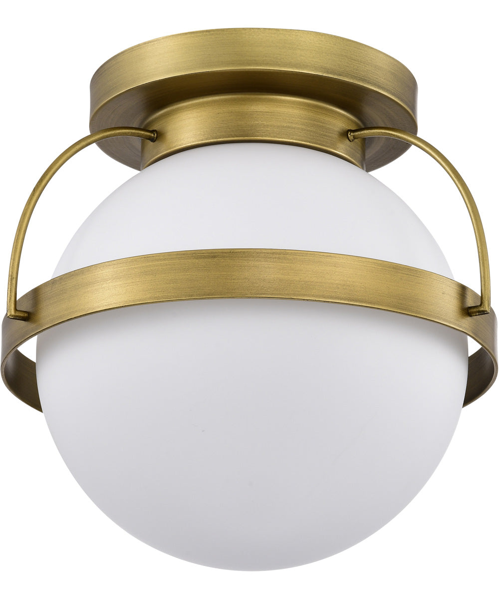Lakeshore 1-Light Close-to-Ceiling Natural Brass