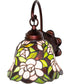 8" Wide Begonia Wall Sconce