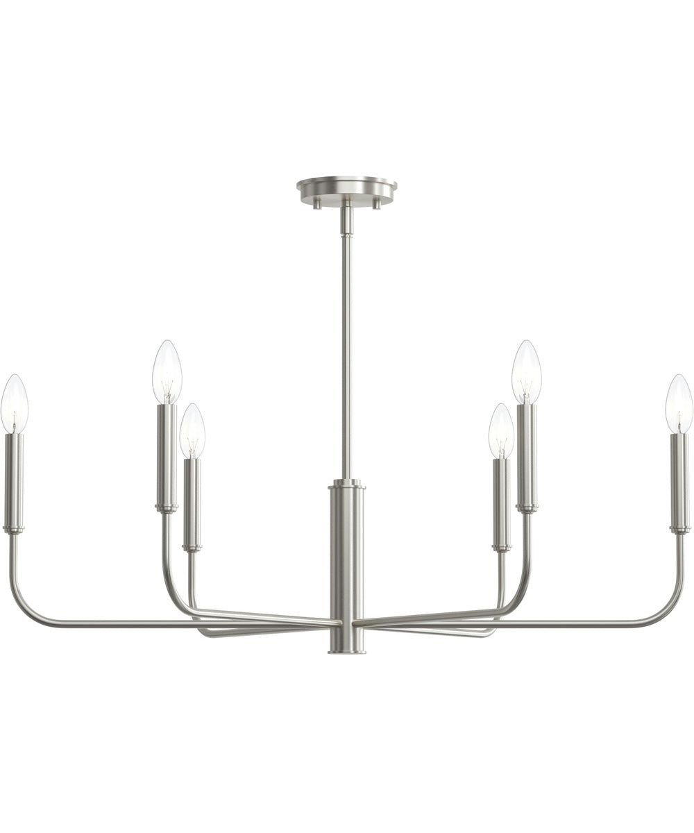 Reines 6-Light Large Chandelier Brushed Nickel
