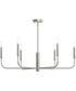Reines 6-Light Large Chandelier Brushed Nickel