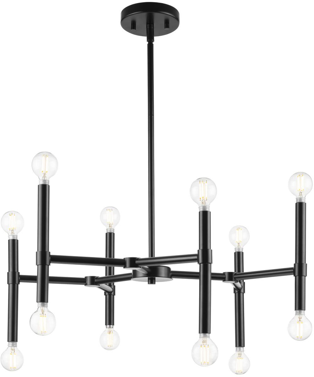 Arya 12-Light Chandelier Matte Black
