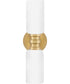 Naomi 2-Light Medium Two Light Sconce in Lacquered Brass