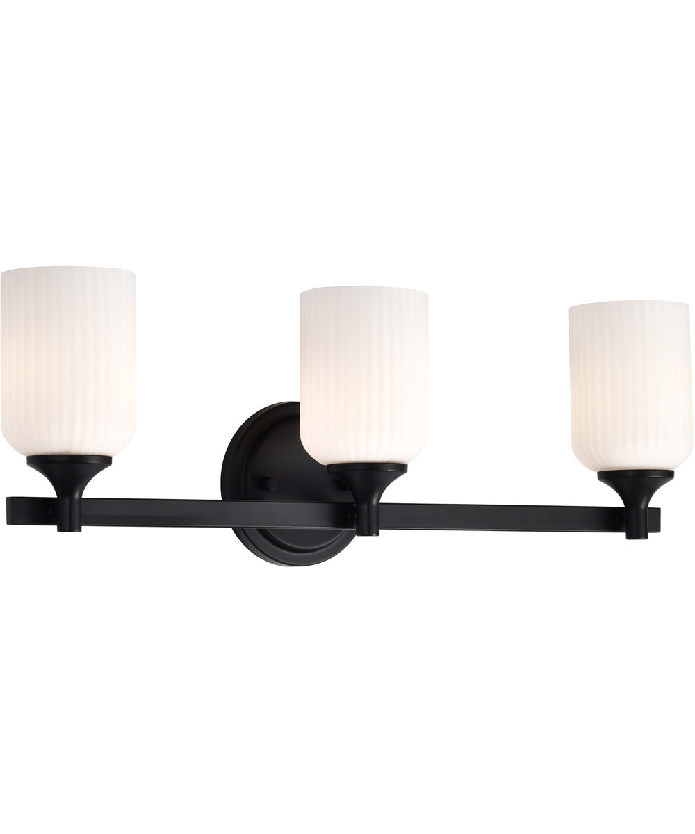 Solara 3-Light Vanity & Wall Matte Black