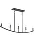Jheni 5-Light Linear Chandelier Matte Black