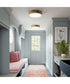 Vale 1-Light Flush Aged Brass