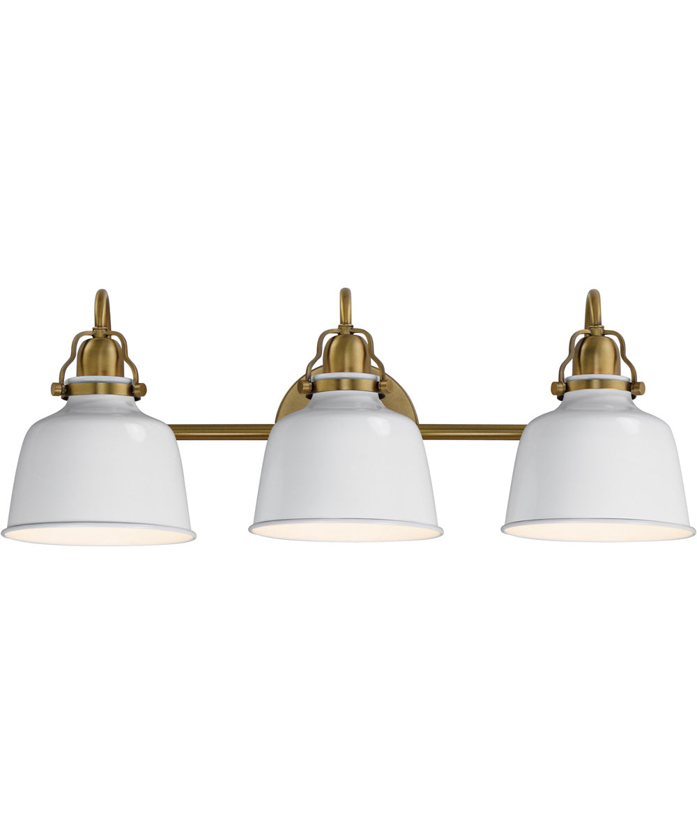 Hollis 3-Light Sconce Natural Aged Brass