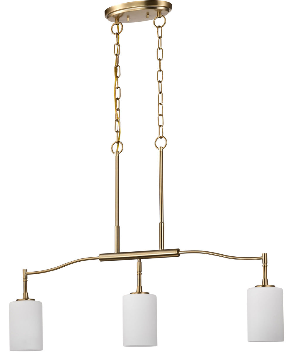 Liam 3-Light Pendant Burnished Brass