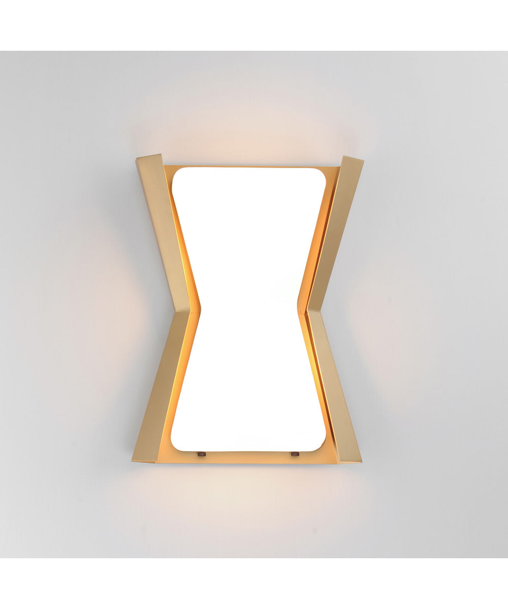 Rizzo 2-Light Flush Mount Black / Antique Brass