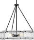 Rivera 4-Light Luxe Industrial Chandelier Matte Black