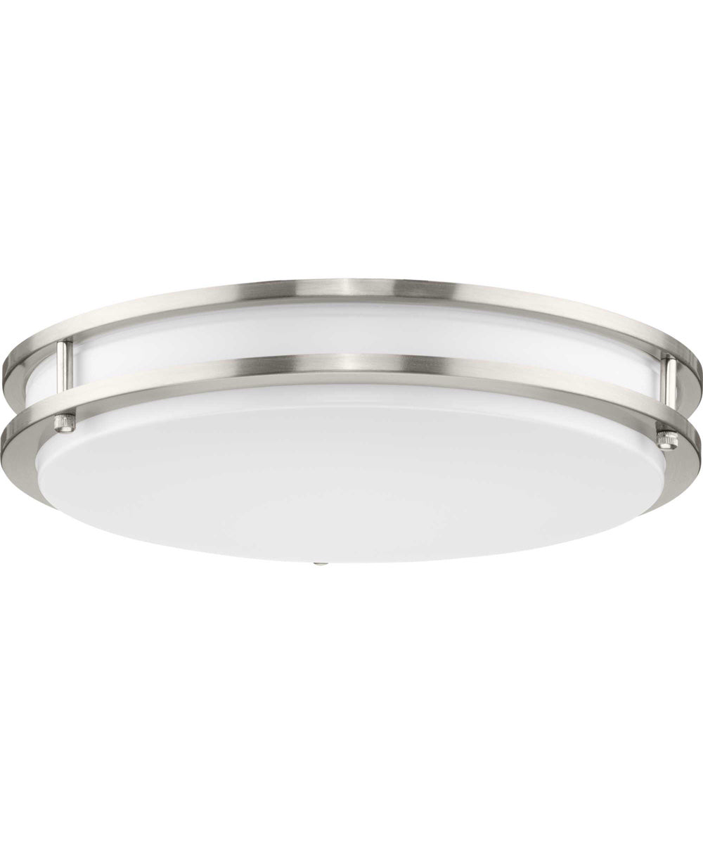 Abide 5-CCT Integrated LED Contemporary 14" Medium Flush Mount Light Brushed Nickel