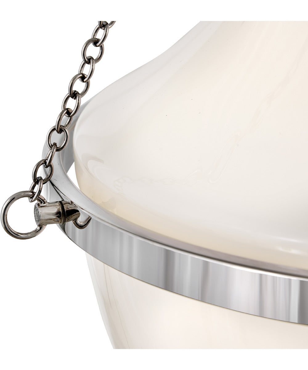 Collins 1-Light Large Pendant in Polished Nickel