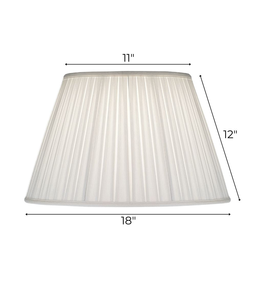 11x18x12 Honey Pearl Supreme Satin Box Pleat Softback Empire Lampshade