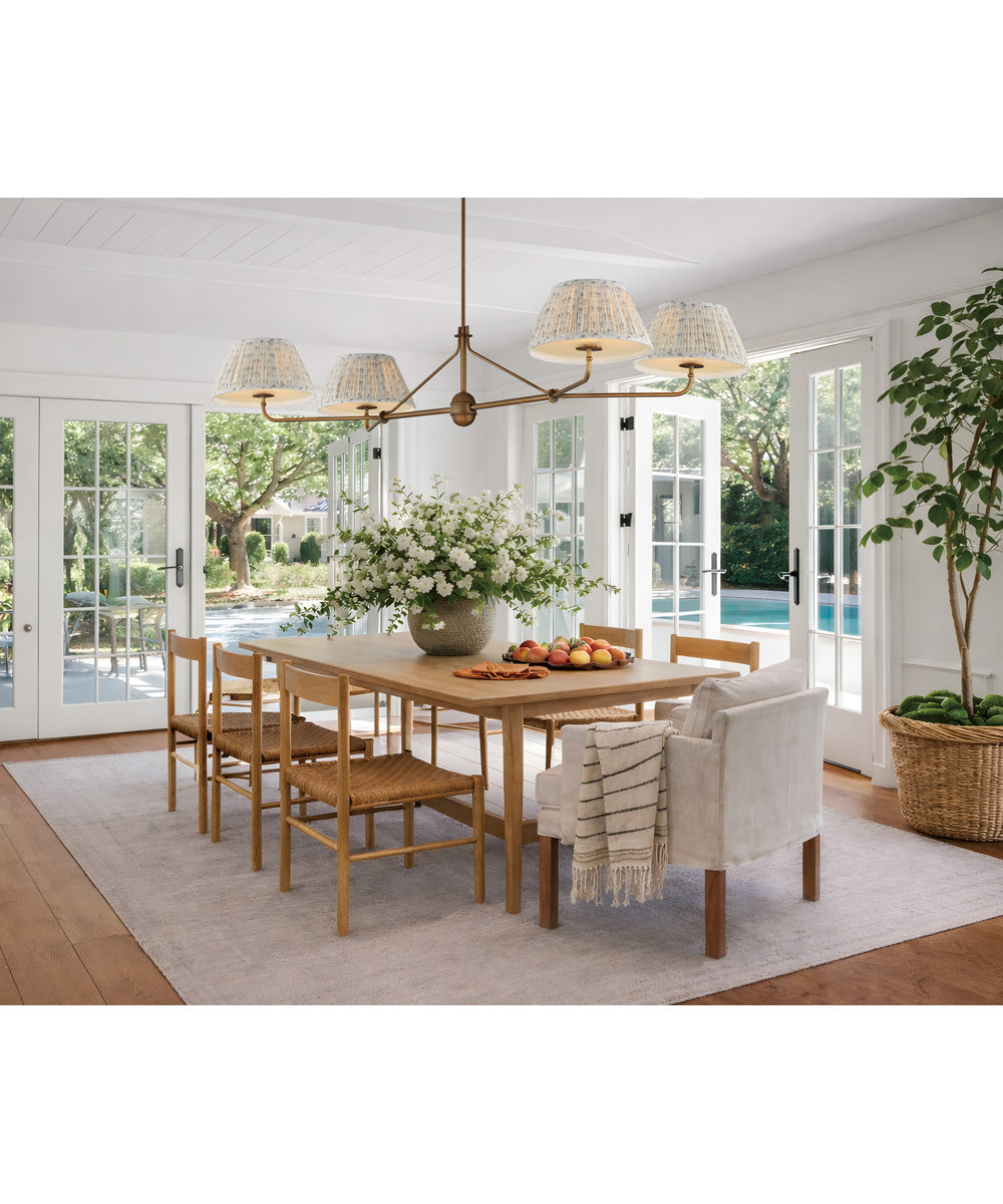 Dunbridge 4-Light Chandelier Weathered Brass
