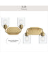 Ilia 2-Light Bath Vanity with Clear Glass Shade Brushed Gold