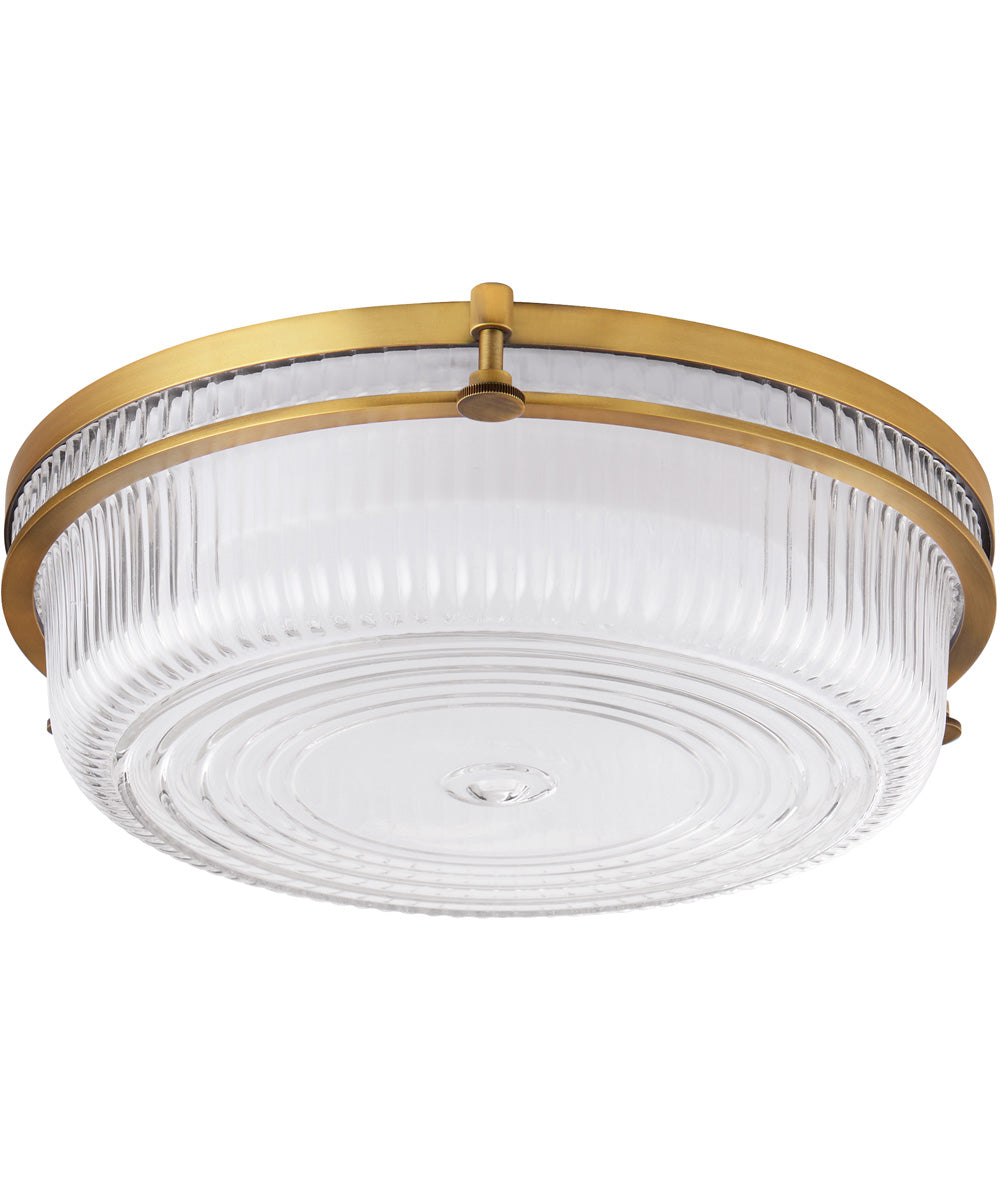 Emory 1-light Ceiling Flush Mount Brushed Brass