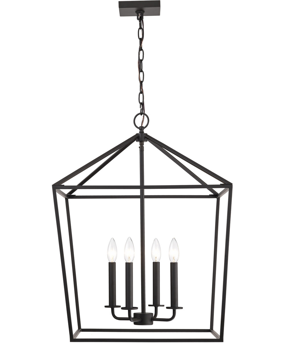 Emma 4-Light Pendant Matte Black
