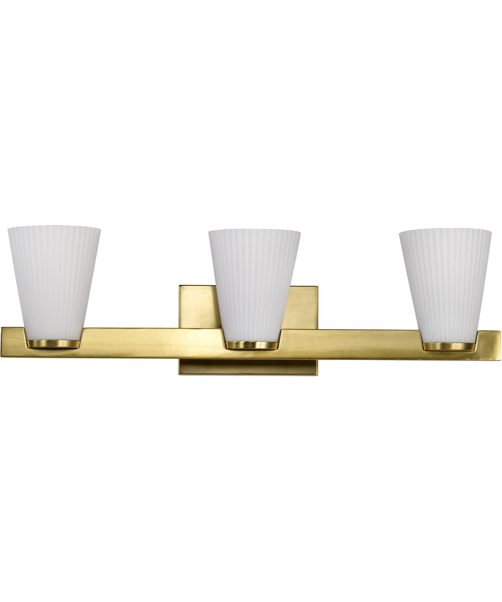 Royale 3-Light Vanity & Wall Burnished Brass