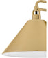 Milo 1-Light Small Single Light Sconce in Lacquered Brass