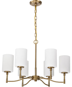 Liam 6-Light Chandelier Burnished Brass